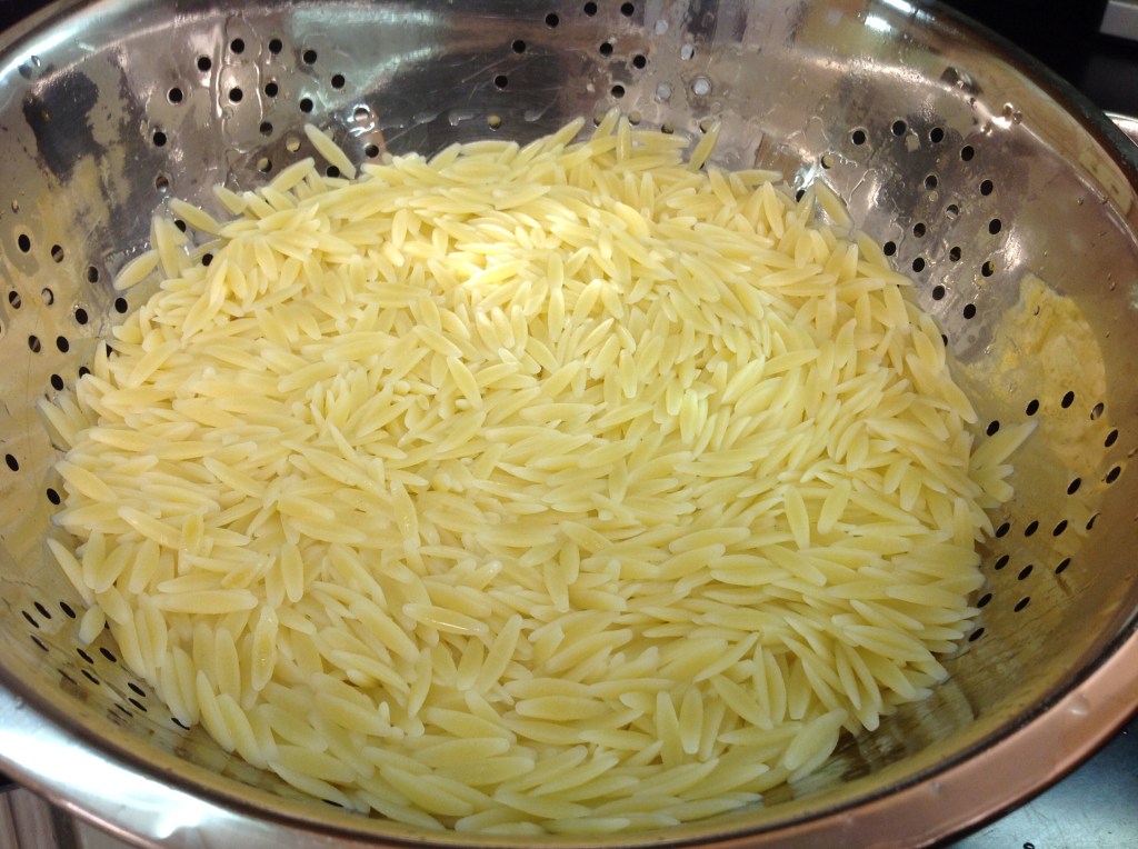 Drained Orzo