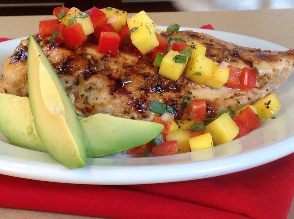 Kickin' Chicken with Mango Salsa